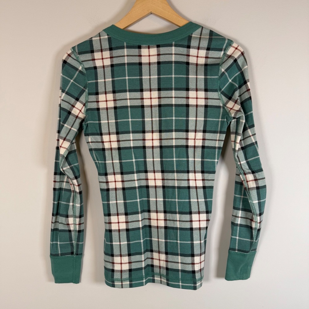 Hanna Andersson Plaid Pajama Set XS 100% Organic Cotton Long Sleeve Full Length - Picture 4 of 7